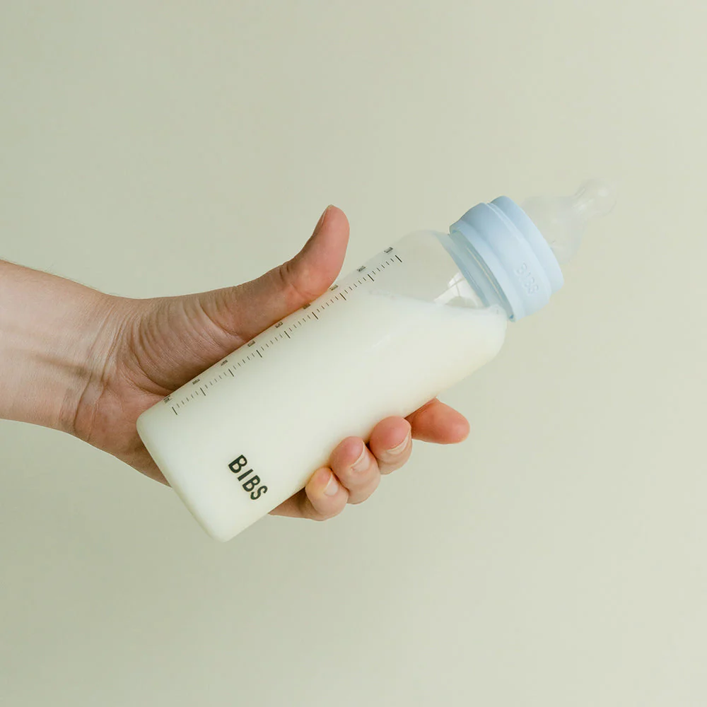 Baby BPA-Free PP Bottle Set 5oz 2 Pack Silicone - Ivory - Image 4