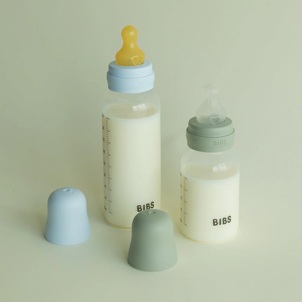 Baby BPA-Free PP Bottle Set 9oz Silicone - Ivory - Image 3