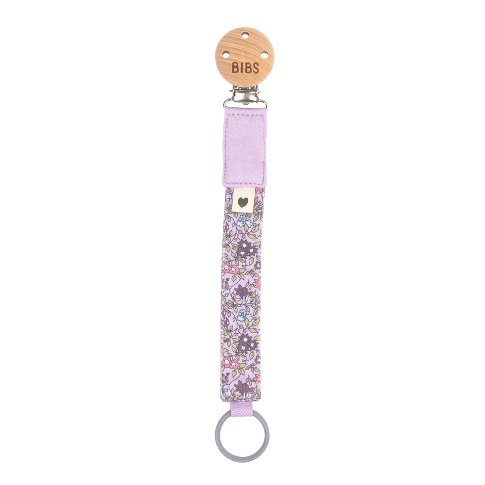BIBS x LIBERTY Bib & Clip Set Chamomile Lawn - Violet Sky - Image 3