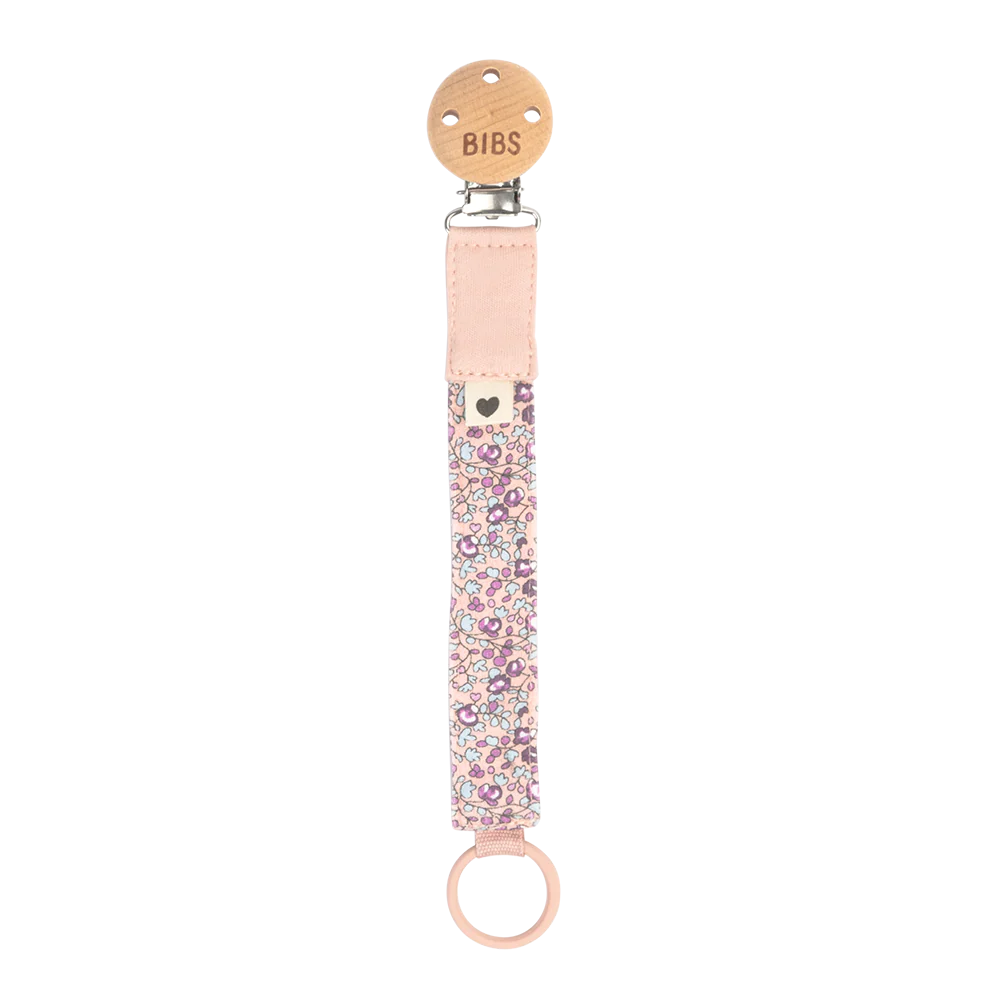 BIBS x LIBERTY Bib & Clip Set Eloise - Blush - Image 4