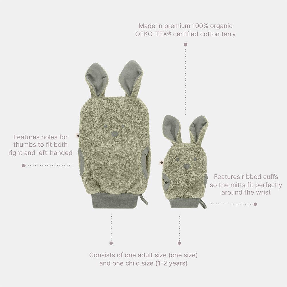 Kangaroo Bath Mitts - Vanilla - Image 3